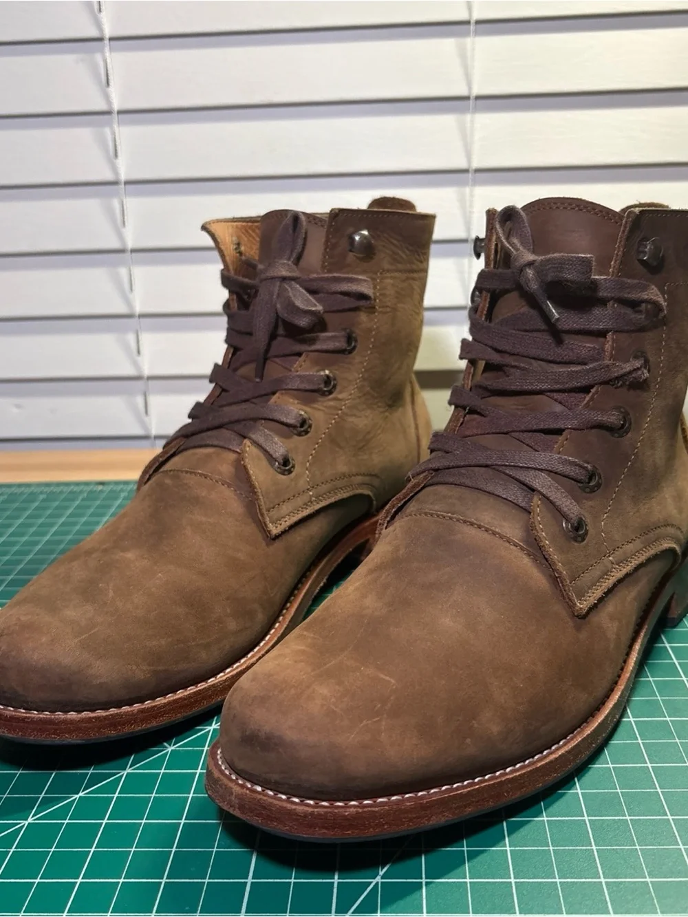 Adelante Havana Brown Leather Western Cowboy Boots Men’s 9E Wide